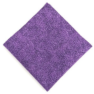 Purple Micro Foliage Pocket Square Handkerchief